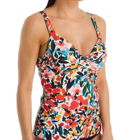 NEW Anne Cole Women's Twist Front Tankini Swim Top - Picture 1 of 3